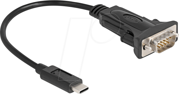 DELOCK 64125 - Adapter Kabel USB C auf RS232, 0,25 m