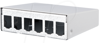 BTR 130861-0602E - Modul AP-Gehäuse 6 Port reinweiß