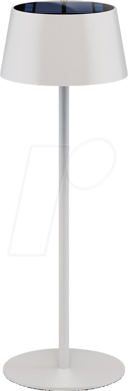 GOOBAY 73929 - Akku LED Tischlampe Solar, dimmbar, IP44, warmweiß, weiß