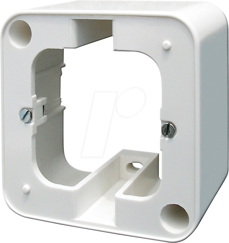 AS 20006 - Aufputzrahmen, 1-fach, rund, weiß