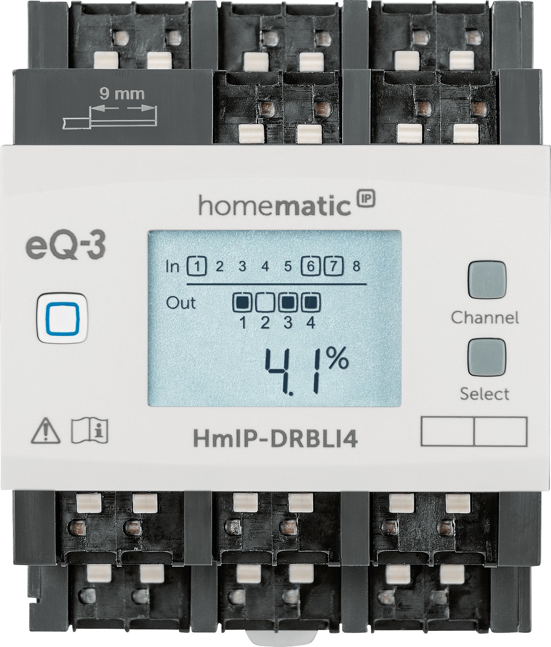 HMIP DRBLI4 - Jalousieaktor für Hutschienenmontage - 4-fach