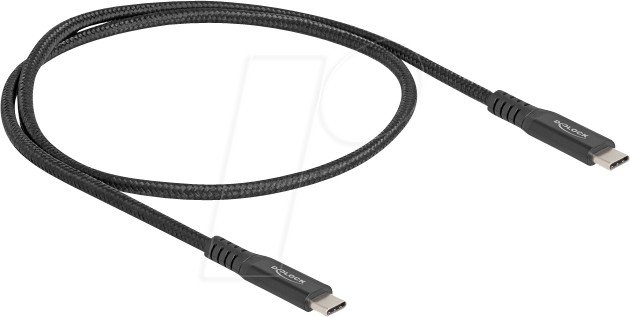DELOCK 80023 - USB 4.0 Kabel, C Stecker, 100 W, 0,5 m