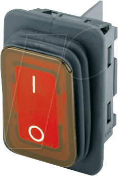 WIPPE 1935.3112 - Wippschalter, 2x Aus, beleuchtet, rot, I-O