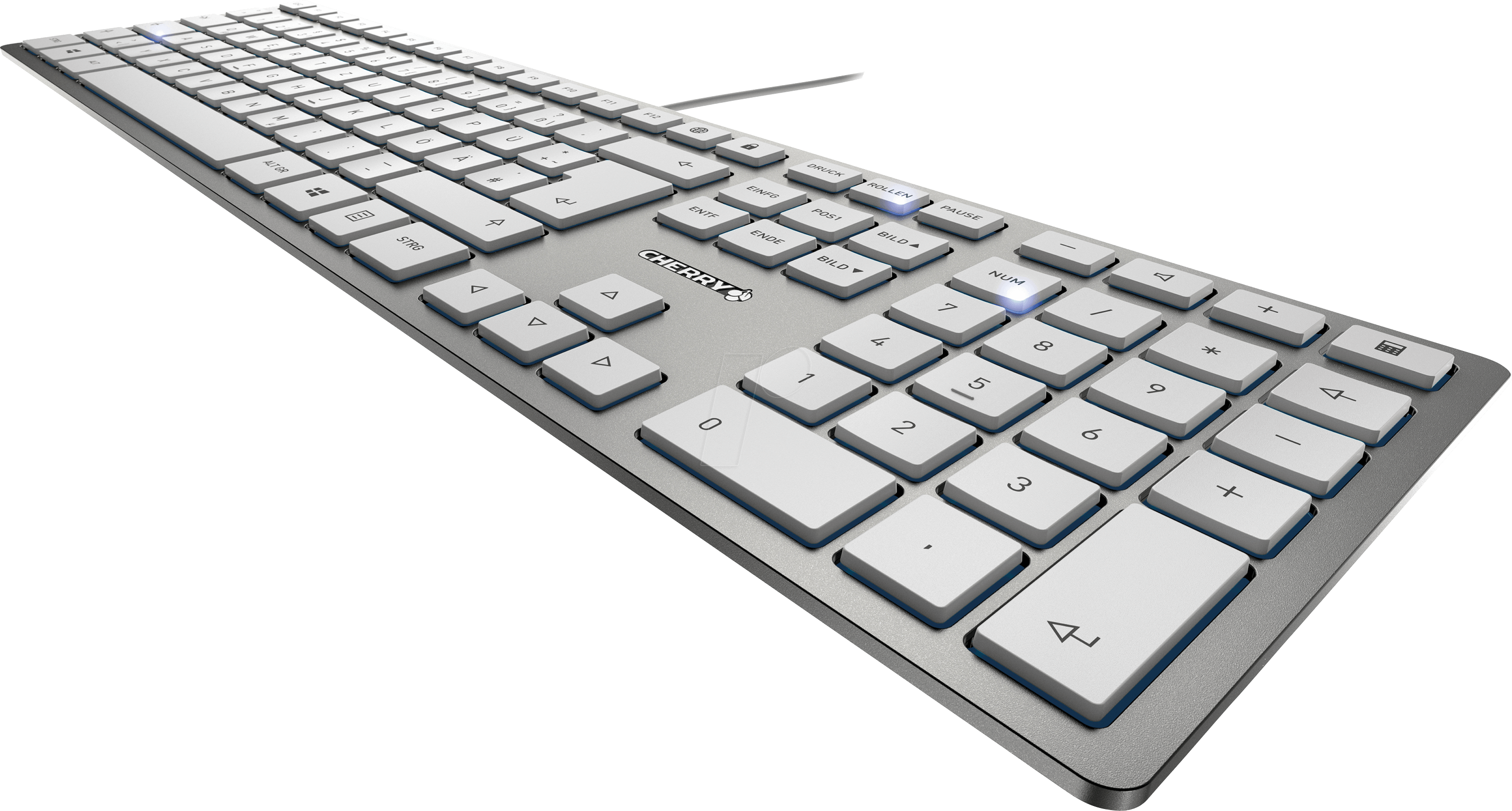 JK-1600GB-1 - Tastatur, USB, silber