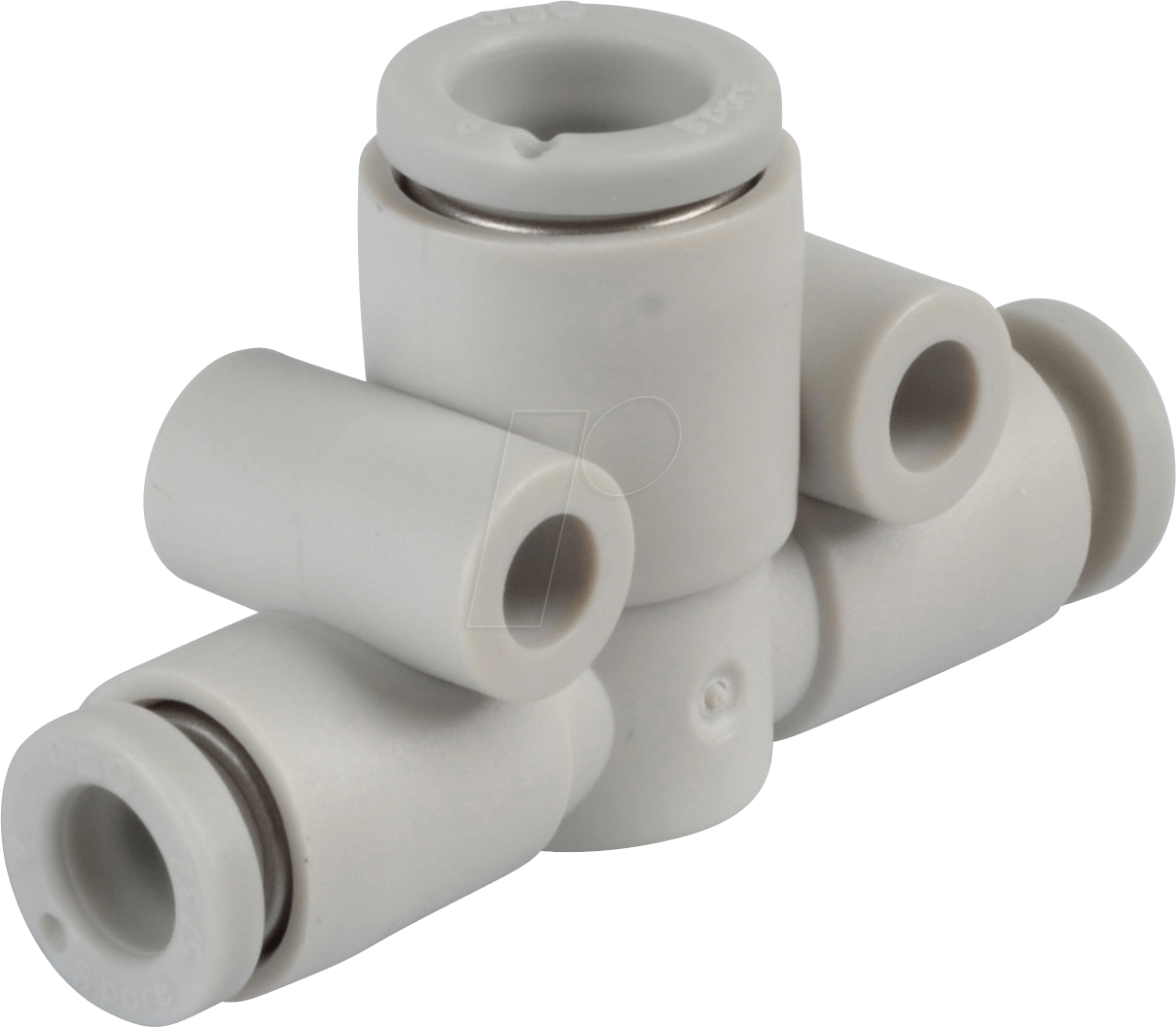 KQ2T04-06A - T-Steckverbindung, 2x Ø 4 mm 1x Ø 6 mm