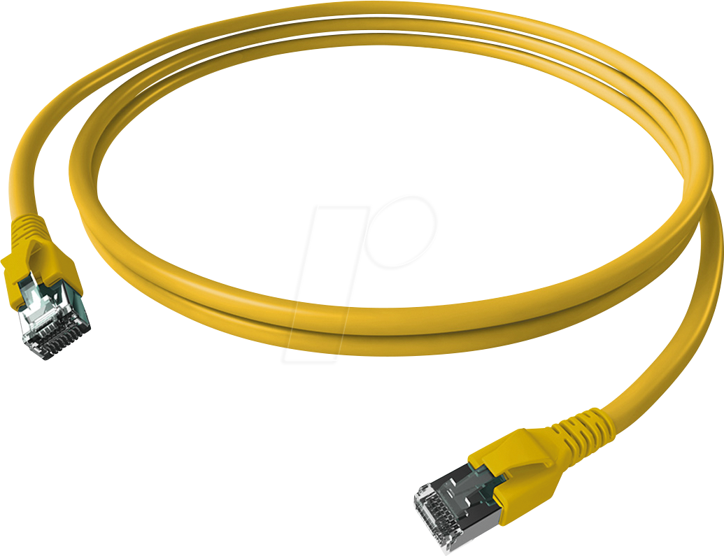 CP1KYBYBY0015 - Cat.6a Patchkabel, S/FTP, FlexBoot, gelb, 1,5 m