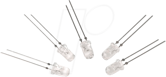 WUE 151033RS0300 - LED, 3 mm, bedrahtet, rot, 850 mcd, 30°