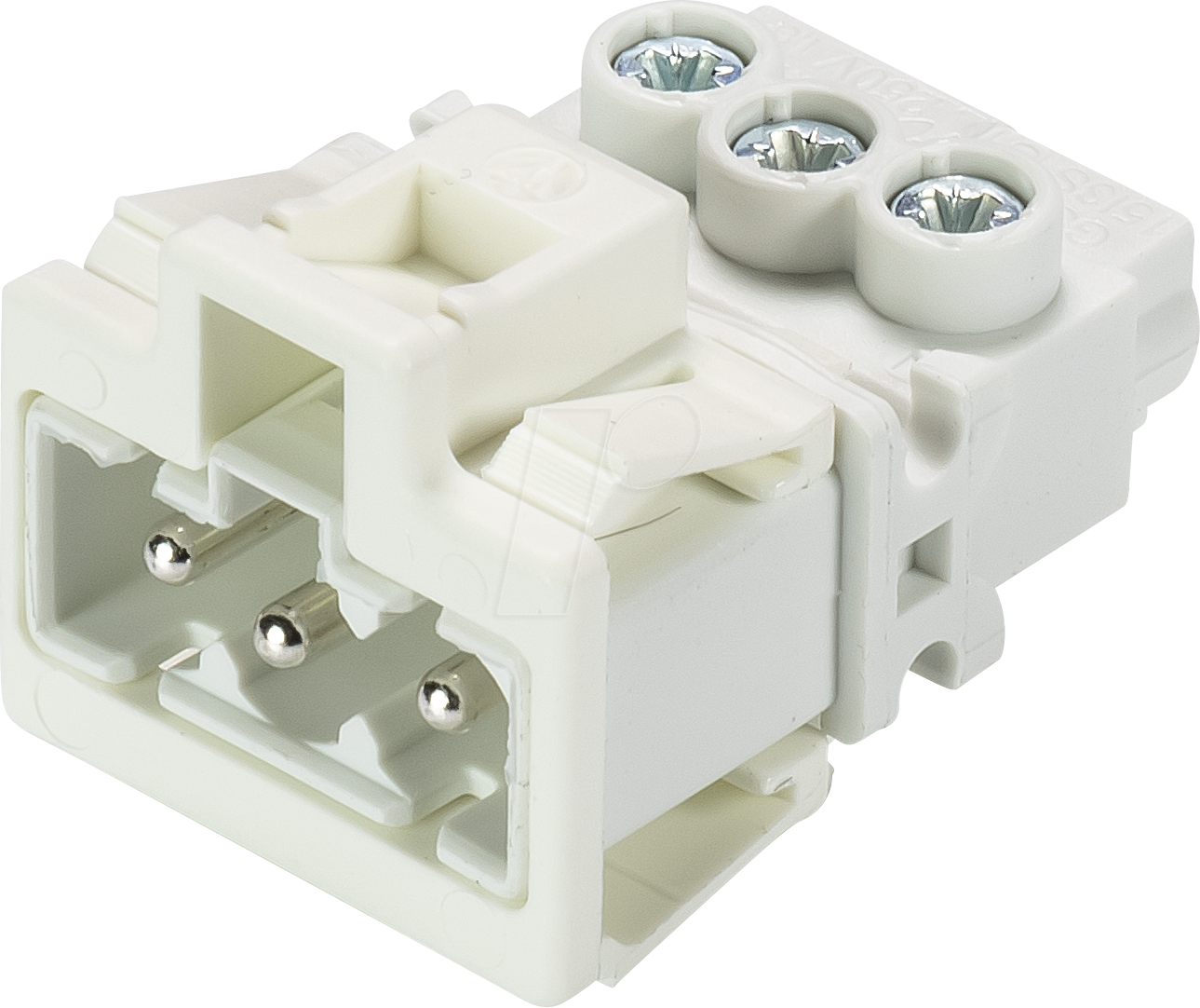 GST 15I3 S RW W - Geräteanschluss (Snap-in) - Stecker, weiß, 3-pol