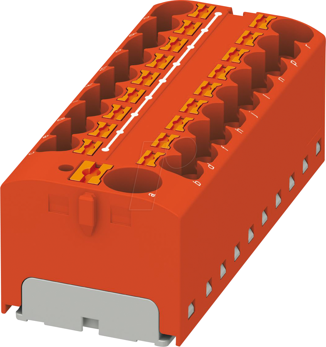 PHOE 3273904 - Verteilerblock PTFIX, 10/18X4, rot