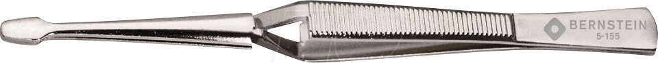 Thumbnail - BERN 5 155 - Kreuzpinzette, gezahnt, mit Greifbacken, 160 mm