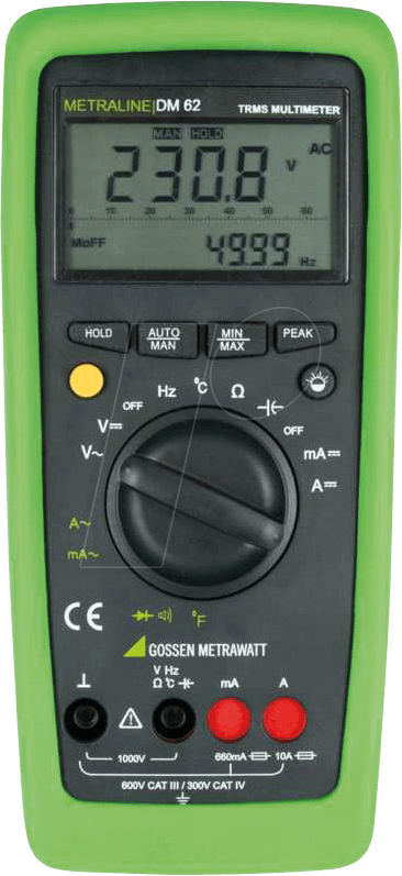 METRALINE DM62 - Multimeter METRALINE DM62, digital, 6600 Counts, TRMS