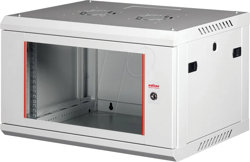 Thumbnail - ROLINE 26210123 - 19'' Wandgehäuse, 6HE, 450mm Tiefe, grau