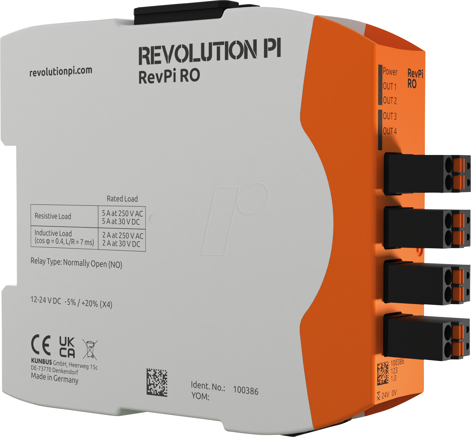 REVPI RO - RevPi Relais Ausgangsmodul, 5A/230VAC/30VDC (NO)