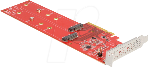 DELOCK 90616 - PCIe x8 > 2x M.2 NVMe, 22110, Bifurcation