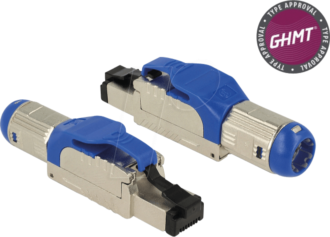 DELOCK 86487 - RJ45 Stecker feldkonfektionierbar Cat.8 Metall