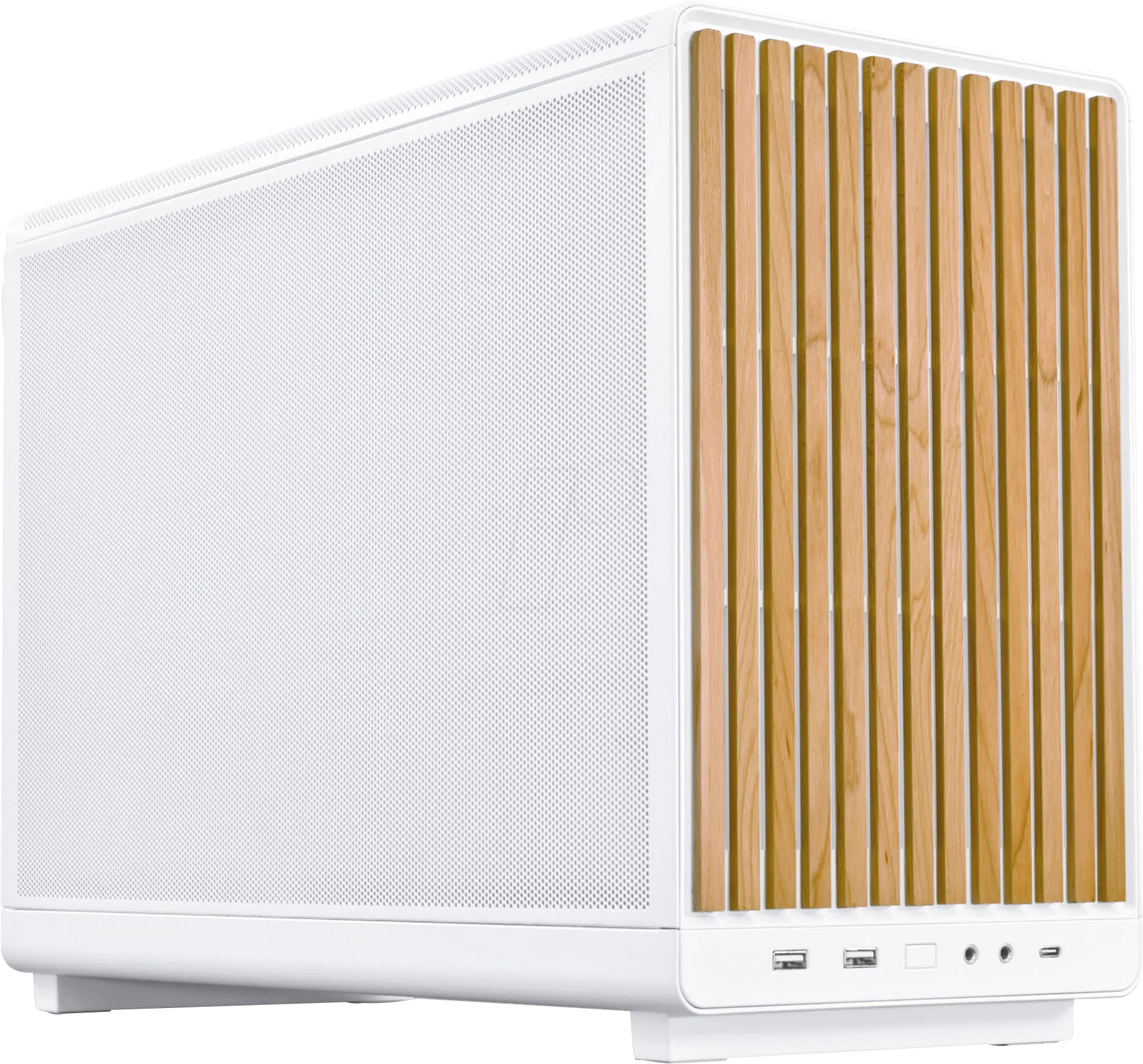 LIAN DAN WOOD WT - Lian Li DAN Cases A3 Wood Edition, M-ATX, weiß