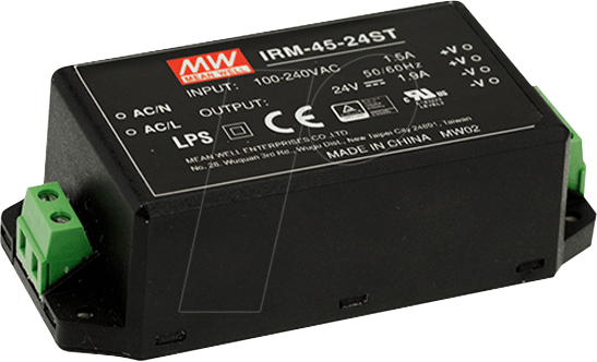 Thumbnail - MW IRM-45-12ST - AC/DC-Wandler, 85 - 264 V AC, 12 V DC, Modul