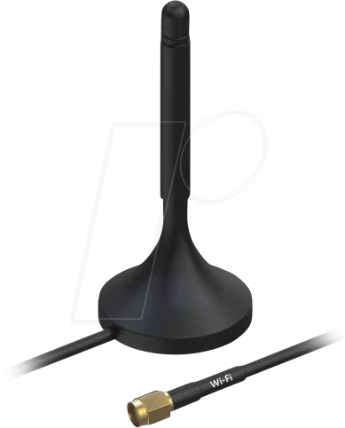 TEL PR1KRF30 - Magnetfuß Antenne, WLAN, SMA