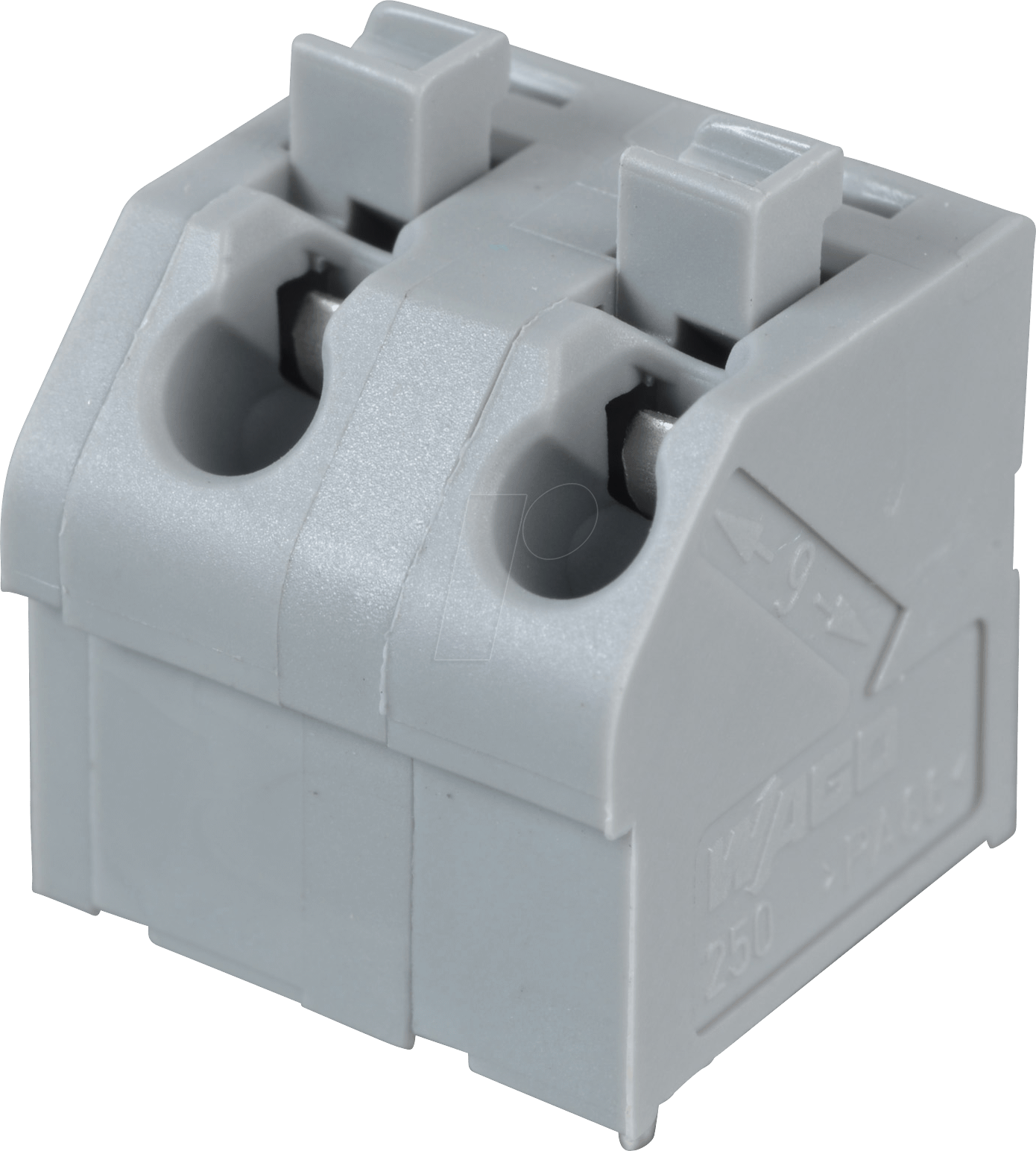 WAGO 250-602 - Klemmleiste mit Betätigungsdrückern, RM 7,5 mm, 17,5A, 2-pol