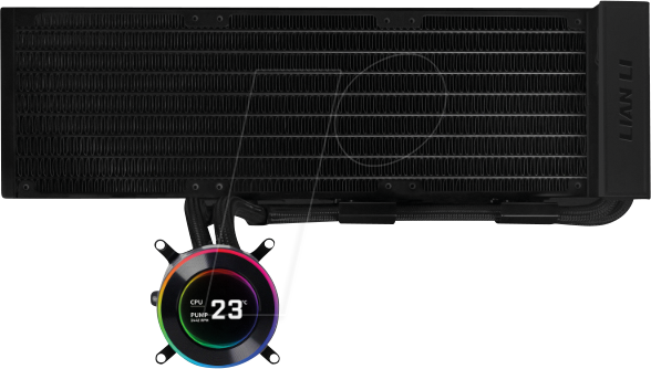 LIAN GHS2LCD36B - HYDROSHIFT II LCD-C 360N AiO Wasserkühlung, schwarz