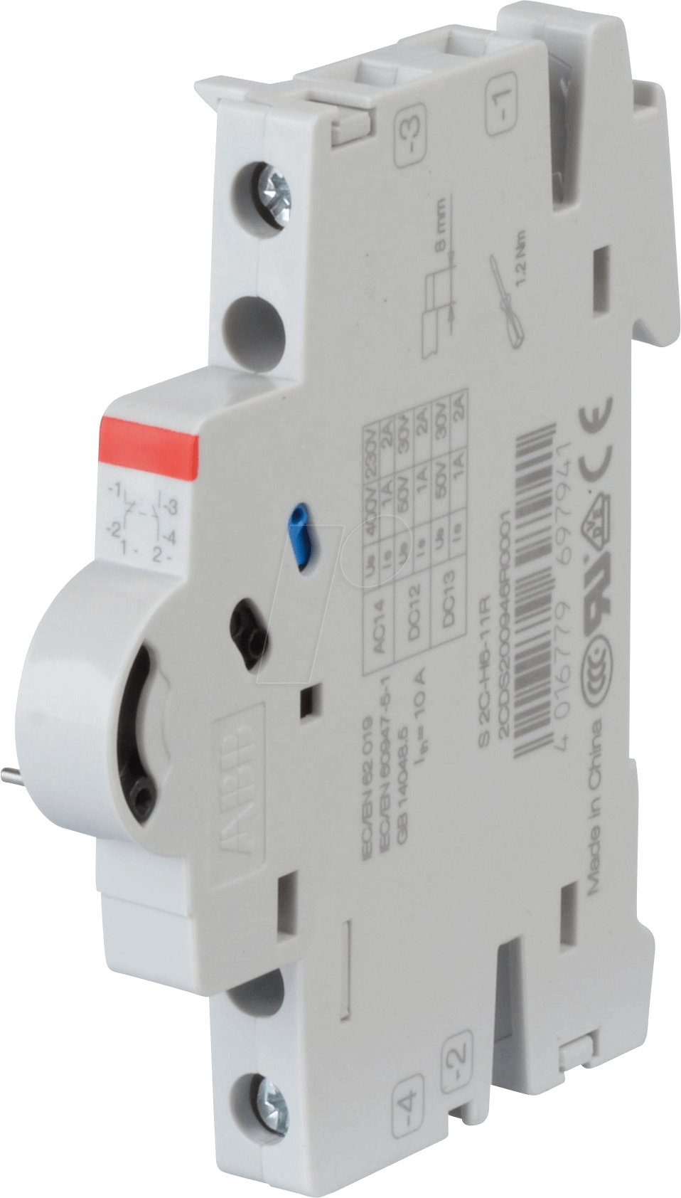 ABB S2C-H6-11R - Hilfsschalter, 1 Schließer + 1 Öffner