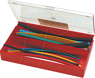 SDH-SO 18FKB - Schrumpfschlauch-Sortiment, 2:1, 15cm, 18St.