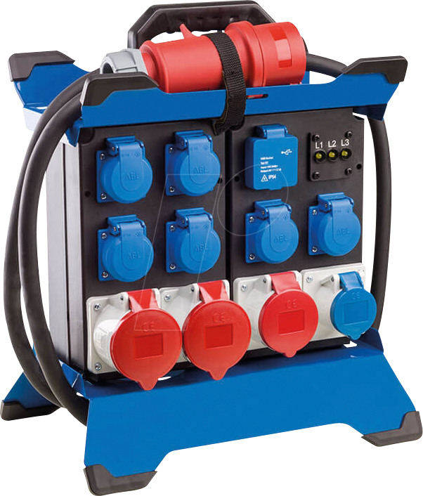 AS-SCHWABE 60934 - Mobiler Stromverteiler STECKY DUO 4