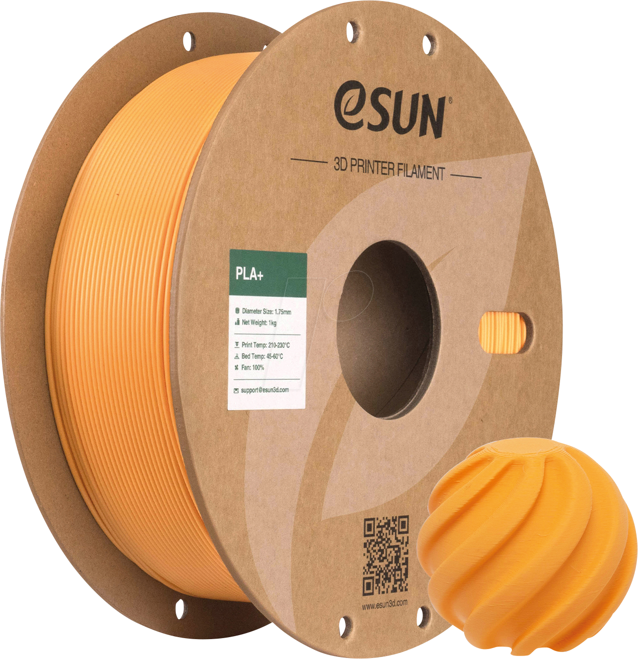 ESUN 72216419 - Filament, PLA+, 1,75 mm, rollicot, 1 kg