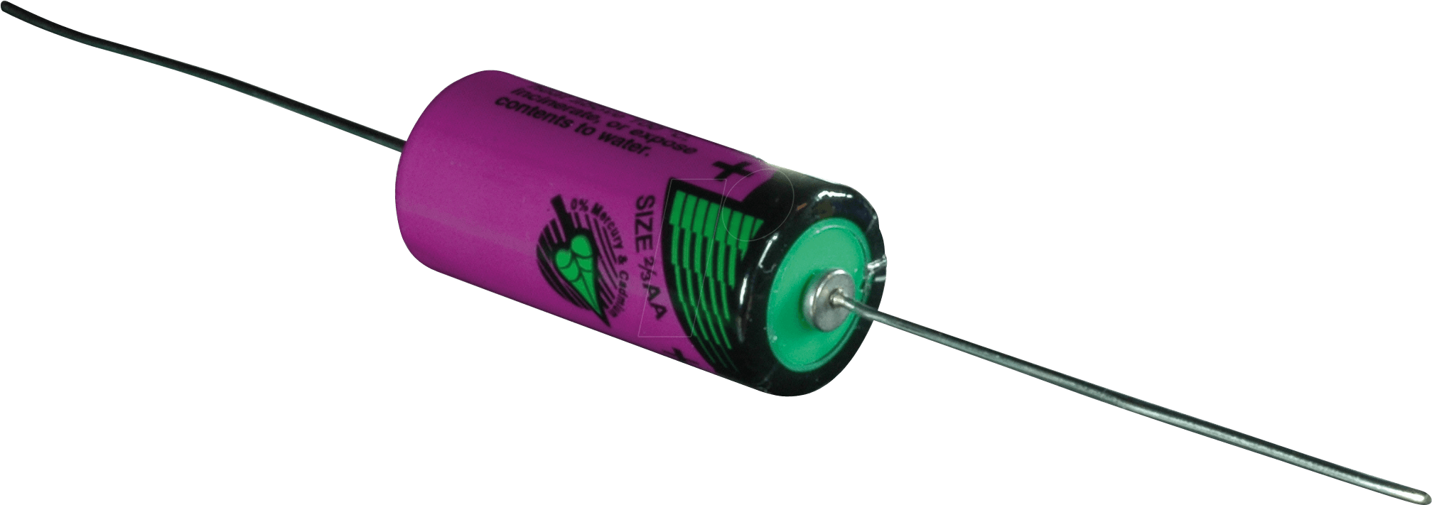 Thumbnail - TADIRAN SL761P - Lithium Batterie, 2/3 AA, 1500 mAh, Axial, 1er-Pack