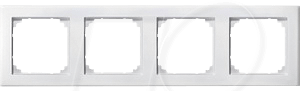 EL MS 484419 - M-SMART, Rahmen, 4-fach, polarweiß, edelmatt