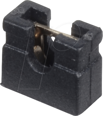 MPE 149-3-002-F0 - Jumper 2,54 mm, geöffnet, kurz, schwarz