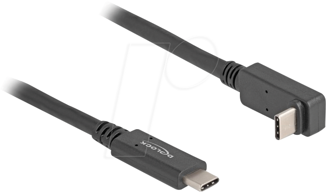 DELOCK 80035 - USB 5 Gb/s Kabel, C Stecker, gewinkelt oben/unten, 4K 60 Hz, 2 m