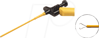 KLEPS 250 SW - Klemmprüfspitze, 4 mm, geschützt, schwarz