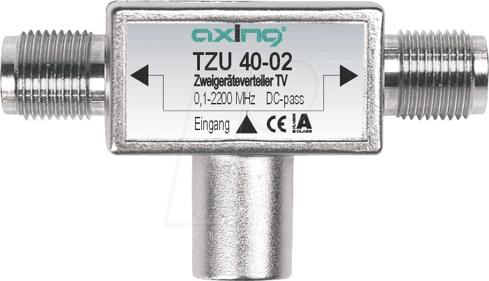 Thumbnail - TZU 40-02 - Zweigeräteverteiler, 2 x F-Buchse