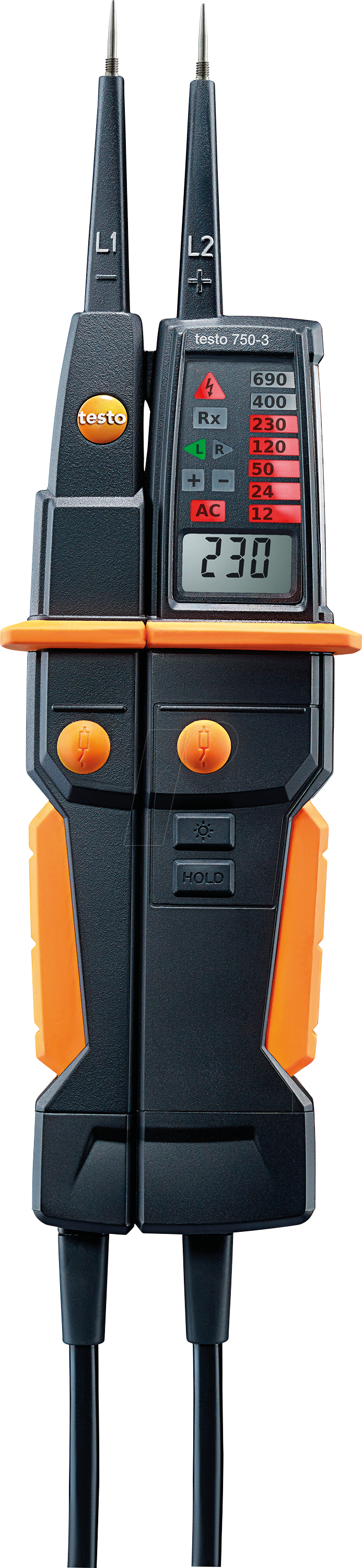 Thumbnail - TESTO 0590 7503 - Spannungsprüfer testo 750-3, 12 - 690 V AC/DC, LED-/LCD-Anzeige