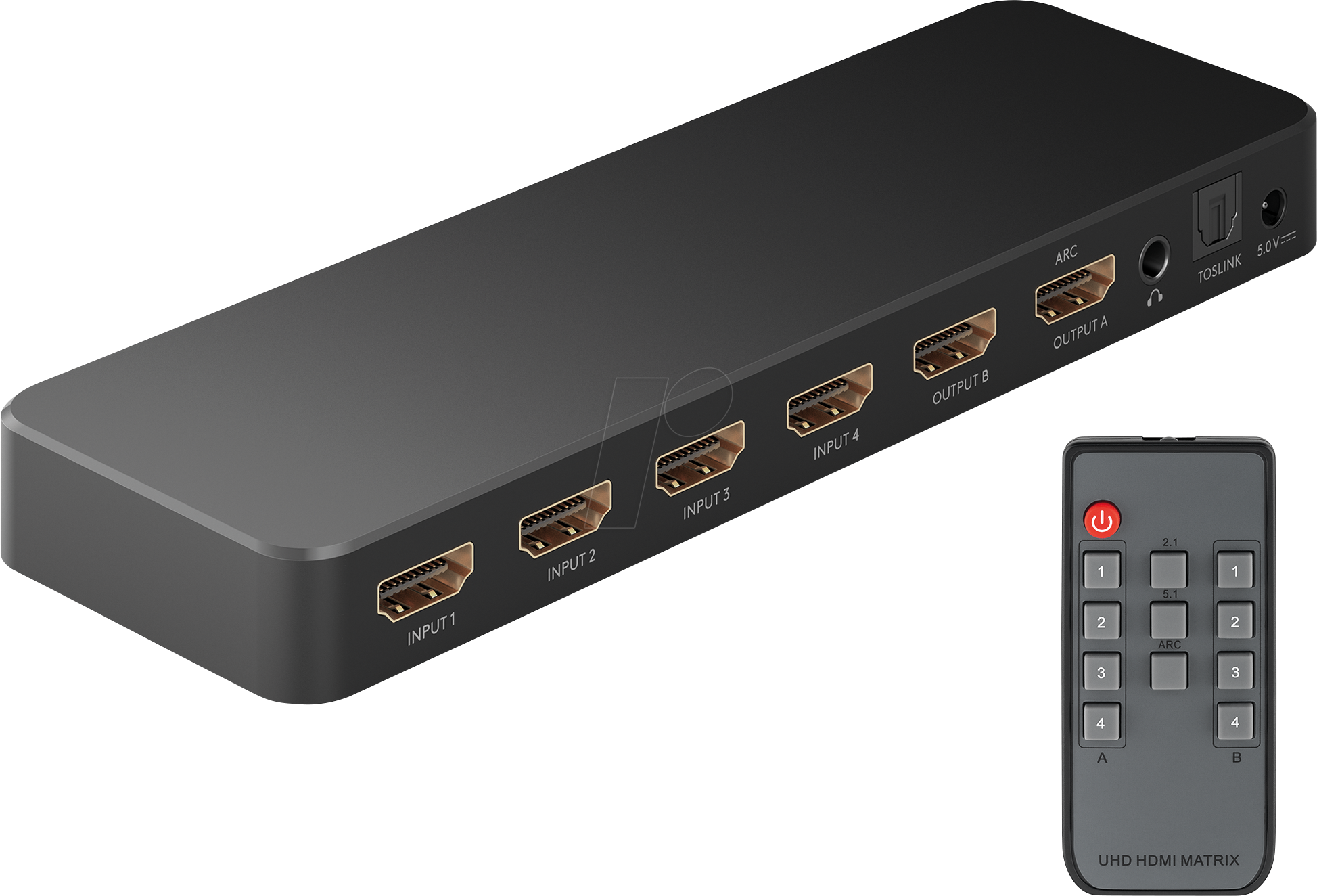 GOOBAY 58479 - 4x2 HDMI™ Matrix Switch, 4K@60Hz