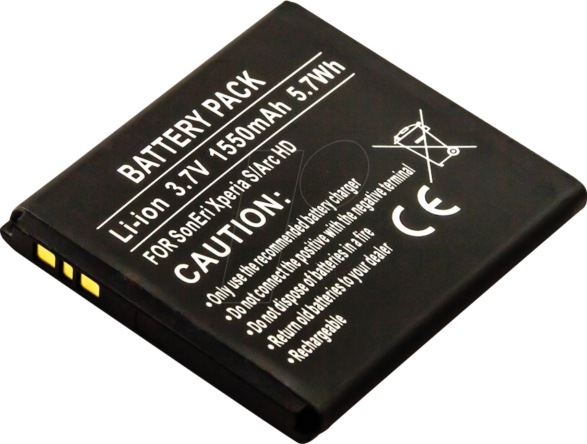 AKKU 10490 - Smartphone-Akku für Sony Ericsson-Geräte, Li-Ion, 1550 mAh
