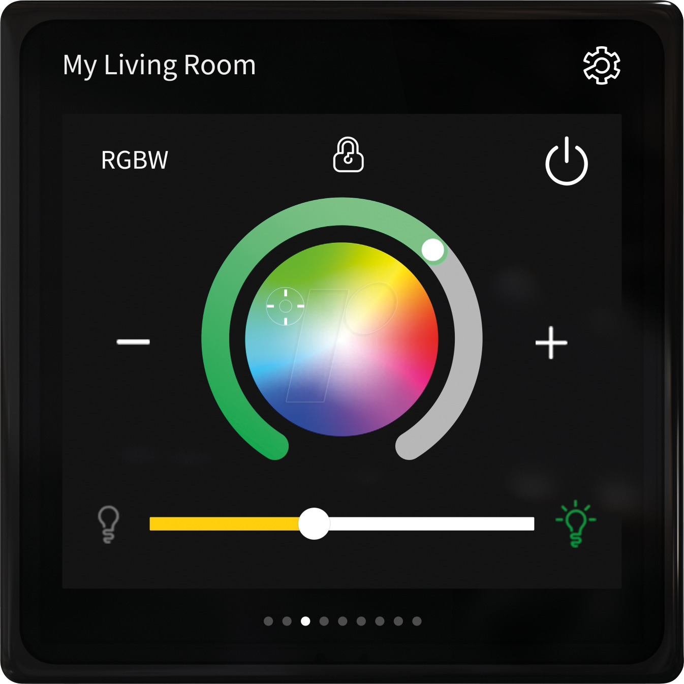 MTN6215-0410S - SpaceLogic 4 Zoll Mini, KNX-Touch-Panel, TFT-LCD, 480 x 480 px