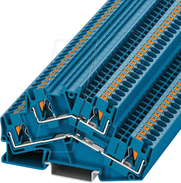 PTTBS 4 BU - Doppelstockklemme, PTTBS 4, blau