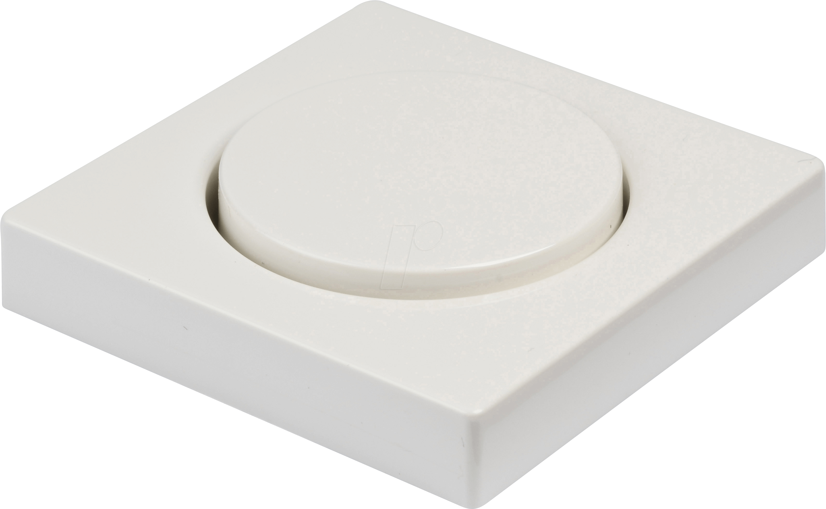 EL SM 52500319 - System M, Zentralplatte, mit Drehknopf, polarweiß, glänzend