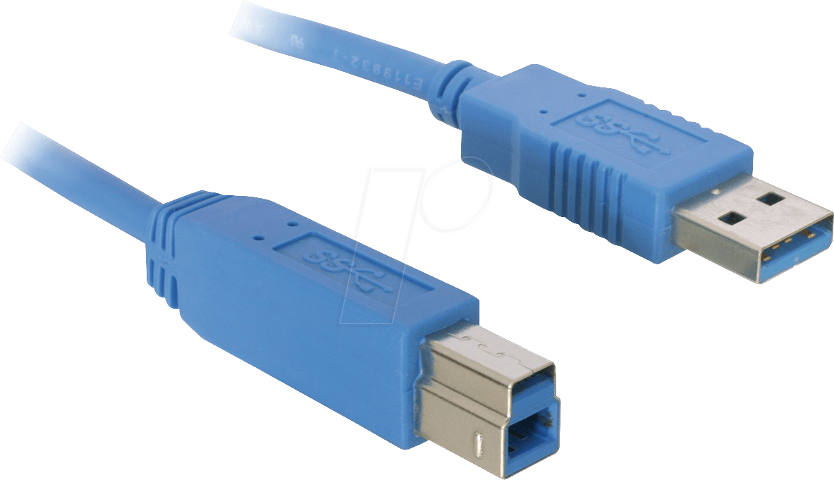 USB3 AB 180 BL - USB 5 Gb/s Kabel, A Stecker auf B Stecker, 1,8 m