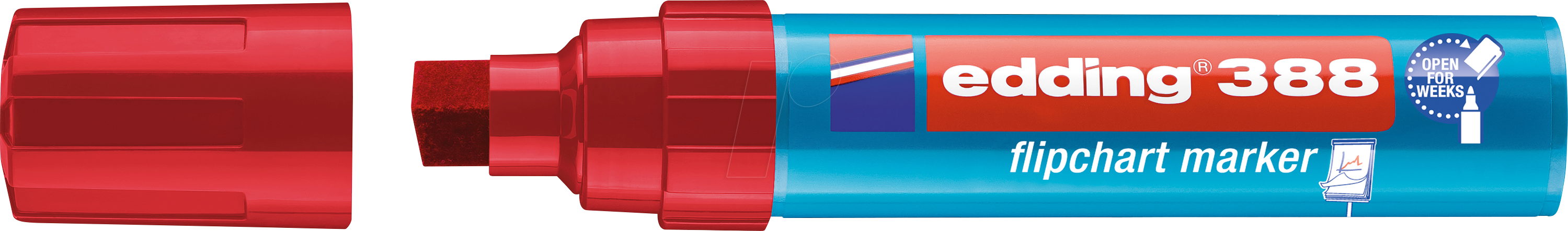 Thumbnail - EDDING 388RT - Flipchart Marker, 4,0 - 12,0 mm, rot