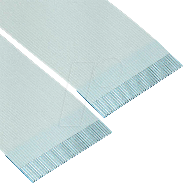 EA KF050-40 - FFC-Kabel 40-polig, Raster 0,5mm. 102mm lang, Kontakt 2 x oben
