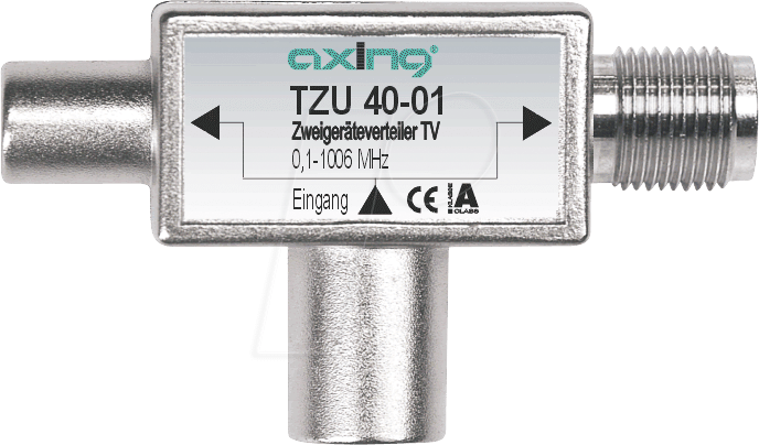 TZU 40-01 - Zweigeräteverteiler, IEC-Stecker, F-Buchse