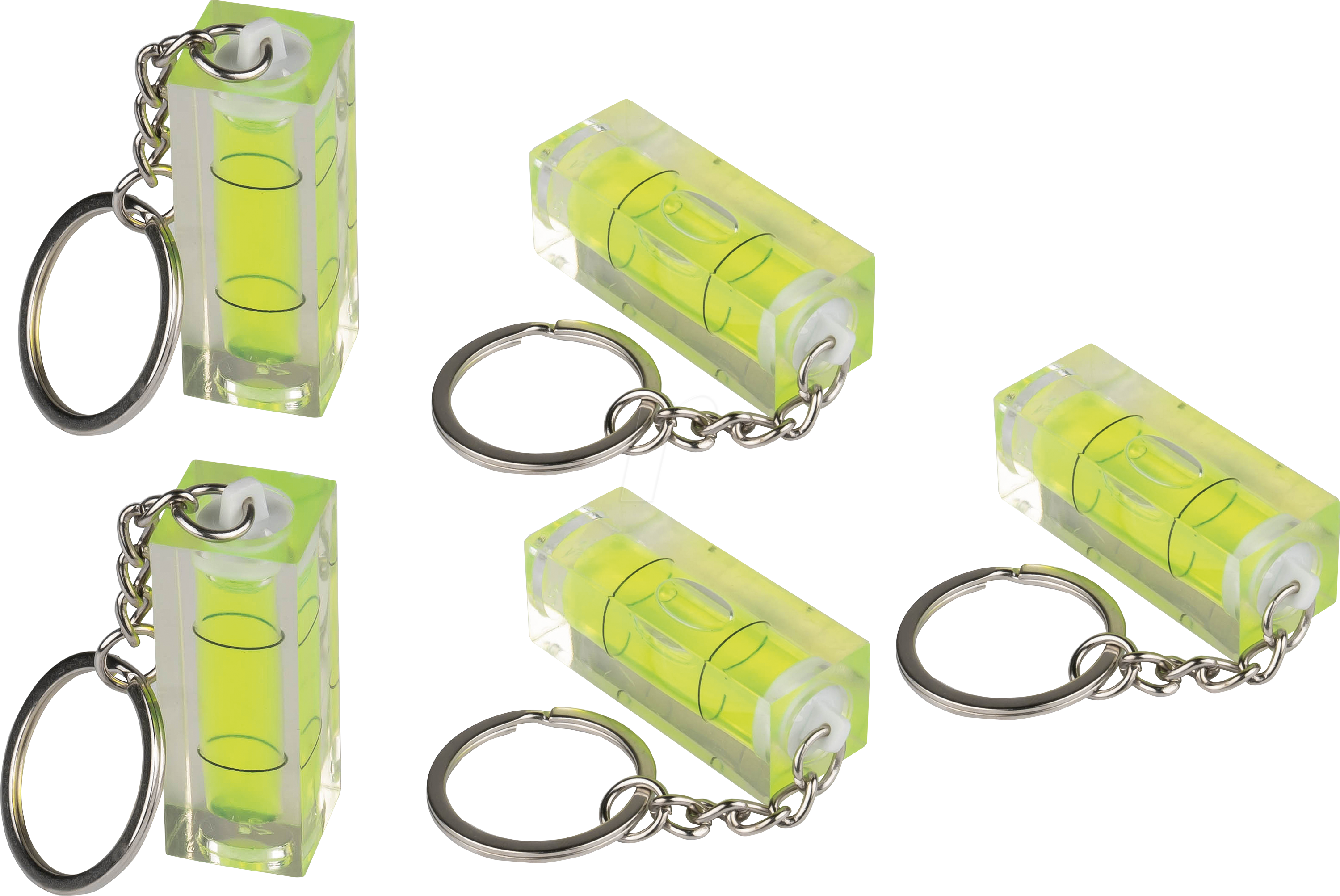 KM TOOL-003-5 - Wasserwaage mit Schlüsselanhänger - 5er-Set