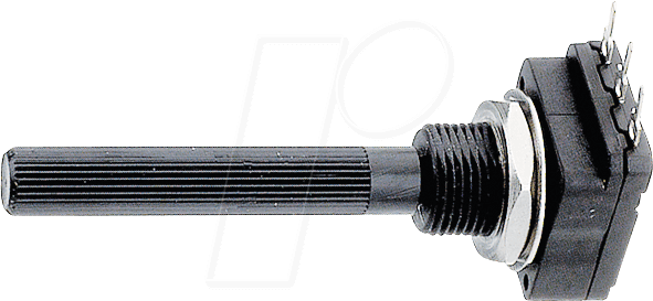 PIH PC16IP06255A - Drehpotentiometer, 2,5 MOhm, linear, 6 mm