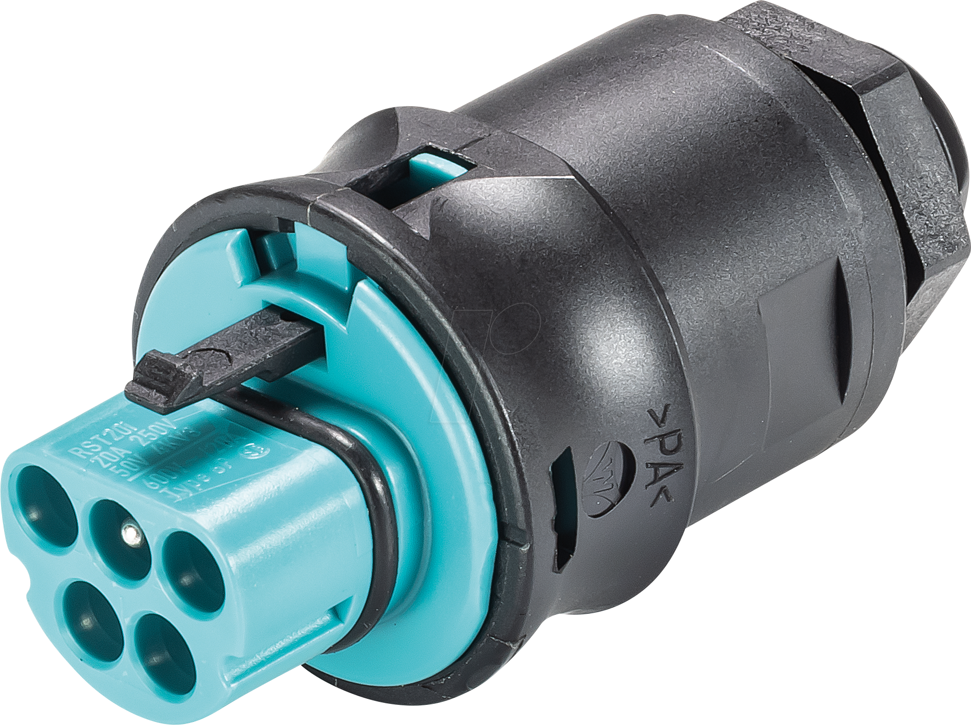 RST20I5 GS2 TB - Geräteanschluss RST Classic 20i5, Stecker türkisblau