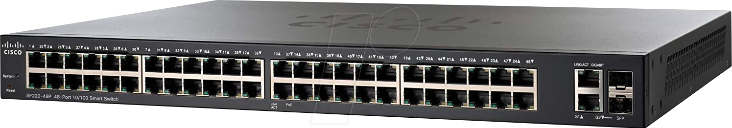 CISCO SF22048PK9 - Switch, 50-Port, Fast Ethernet, RJ45/SFP, PoE+
