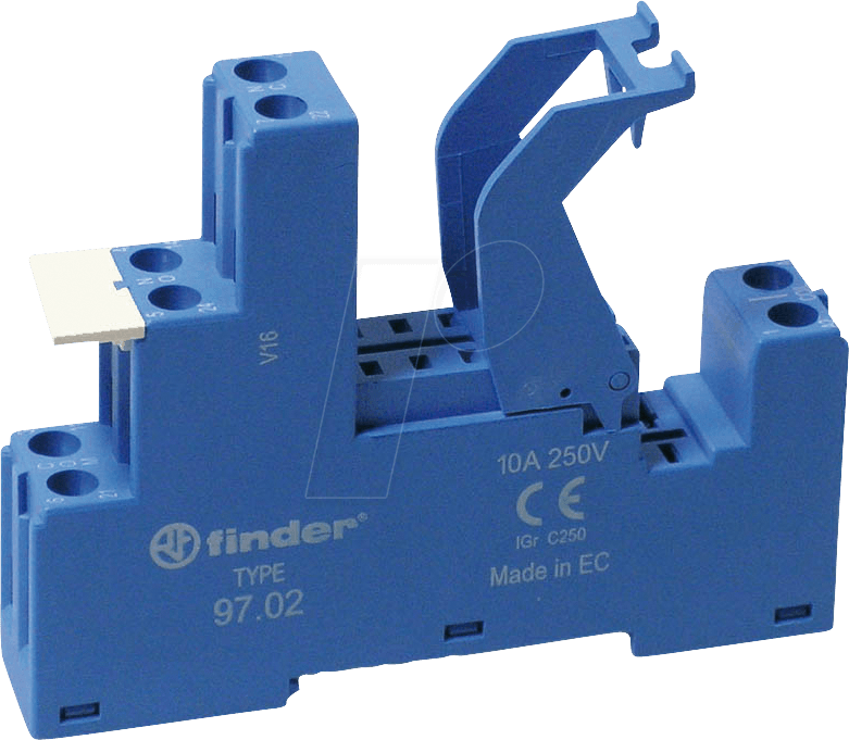FIN 97.02 - Relaissockel für: FIN 46.52, 86.30, blau