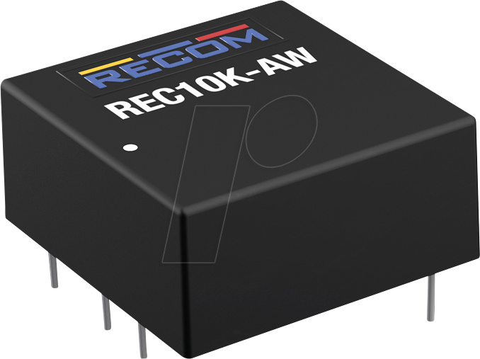 REC10K-2412DAW - DC/DC-Wandler REC10K, 9-36 Vin, +/- 12 Vout, +/- 417 mA